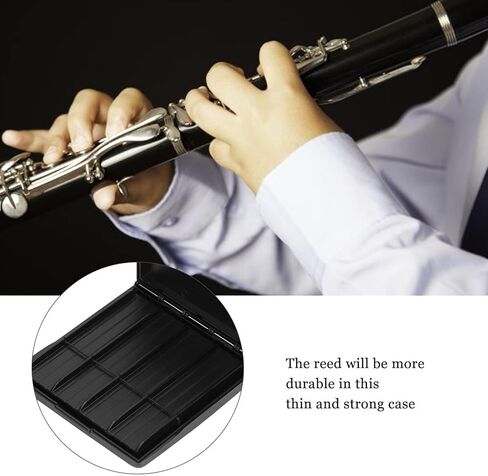 سوبرانو/ألتو ساكسفون ريد علبة القصب الكلارينيت لقصب الكلارينيت القصب ساكسفون القصب Clarinet القصب ، مقاوم للماء PRINT in Saudi Arabia
