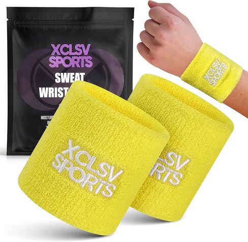 فرقة المعصم-فرقة رياضية من العرق للرياضيين-100 ٪ Terry Cloth Band-Band-معصم القطن الماص-فرق معصم رياضية-فرق ذراع مزدوجة-زوج واحد in Kuwait