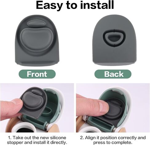 Joshey 6 Pack Rubber Seal Seal Stopper ، متوافق مع Owala Freesip 24 Oz Spout Spout Spout Gasket Parts (رمادي) in Saudi Arabia