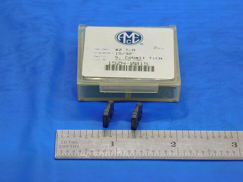 2pcs New AMEC 15/32" #Z T-A 15ZN-0015 TiCN Coated S. Cobalt Spade Drill Inserts - DE1023AA3 in Saudi Arabia