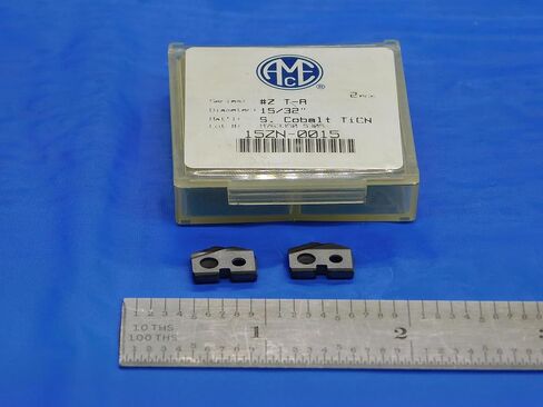 2pcs New AMEC 15/32" #Z T-A 15ZN-0015 TiCN Coated S. Cobalt Spade Drill Inserts - DE1023AA3 in Saudi Arabia