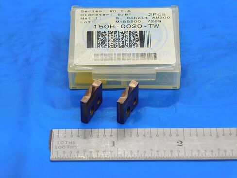 2pcs AMEC 5/8" Series #0 T-A 150H-0020-TW AM200 S. Cobalt Spade Drill Inserts - DE1051AA3 in Kuwait
