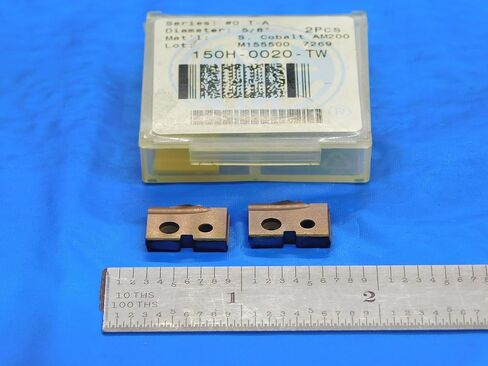2pcs AMEC 5/8" Series #0 T-A 150H-0020-TW AM200 S. Cobalt Spade Drill Inserts - DE1051AA3 in Kuwait