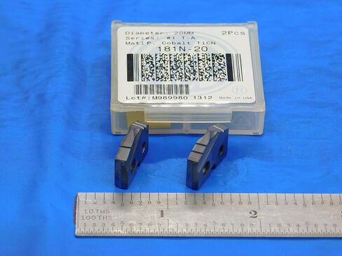 2pcs New AMEC 20mm Series #1 T-A 181N-20 TiCN Coated Cobalt Spade Drill Inserts - DE1036AA3 in Saudi Arabia