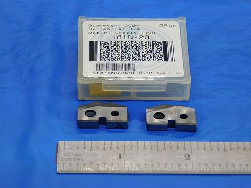 2pcs New AMEC 20mm Series #1 T-A 181N-20 TiCN Coated Cobalt Spade Drill Inserts - DE1036AA3 in Saudi Arabia