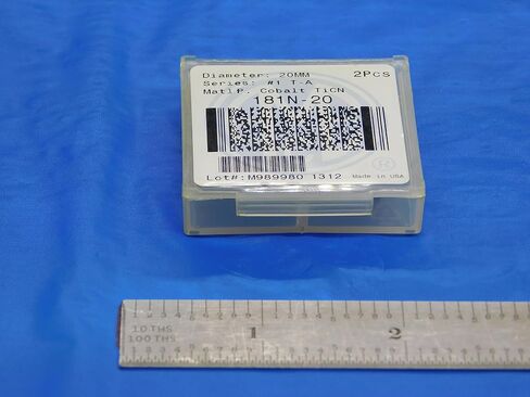 2pcs New AMEC 20mm Series #1 T-A 181N-20 TiCN Coated Cobalt Spade Drill Inserts - DE1036AA3 in Saudi Arabia