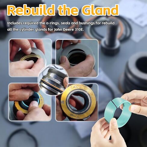 Whole Machine Hydraulic Cylinder Seal Kit for John Deere 310E Backhoe Bucket Cylinder Loader Bucket Tilt/Lift Cylinders Replacement Seal Kit AH212091,AH210484,AH147864,AH149813,AH212585,AH149814 in Saudi Arabia