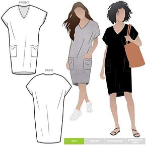 Style Arc Sewing Pattern - Kitt Knit Dress (Sizes 04-16)