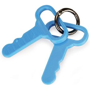 Replacement Key for Little Tikes Cozy Coupe,2 Pack Toy Truck Car Personalized Key,Gift Key to Kids(Blue)