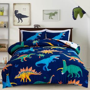 A Nice Night - for Kids Boys Girls Daycare Preschool Kindergarten, Foxes Deer Bear Animals in Green Forest, Toddler Bedding,Includes Comforter, Flat Sheet, Fitted Sheet and Pillowcase (Green)