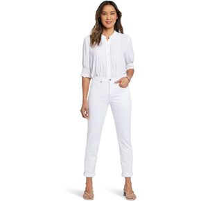 NYDJ Women's Margot Girlfriend in Optic White
