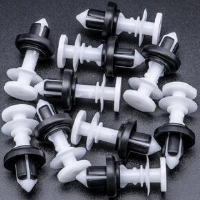 Rexka 10pcs Windshield Pillar Door Panel Trim Retainer Clip 91561-SJD-003 Compatible with Honda Acura Civic, Clarity, CR-V, Fit, MDX, Pilot, RDX, RL