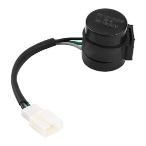 3 Pins Turn Signal Flasher, Black Round Turn Signal Flasher Relay Blinker for GY6 50-250cc Motorcycles Scooters Moped ATV