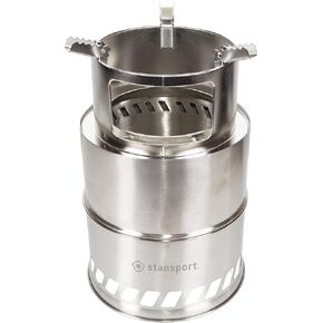 Stansport Stainless Steel Wood Burning Stove - Extra Large