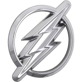 Fan Emblems The Flash 3D Car Badge (Classic Logo - Chrome)