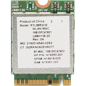 Gugxiom WiFi 6E Wireless Card,WiFi 6E M.2 Laptop Wireless Card,5374Mbps Tri Band Wireless Module for Laptop,WiFi Adapter with BT 5.3