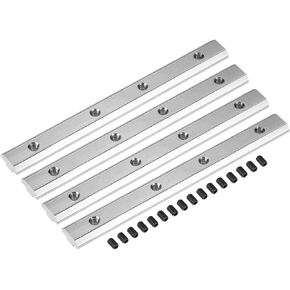 uxcell Straight Line Connector, 7 Inch Joint Bracket with Screws for 4040 Series Aluminum Extrusion Profile with 8mm T Slot, 4 Pcs