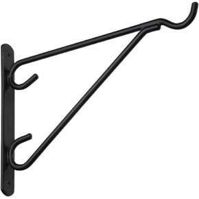 NATIONAL HARDWARE N274-647 دعامة خارجية، 100 رطل، 12 بوصة طول، فولاذ، فينيل، أسود، 12 بوصة