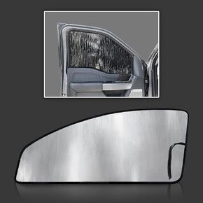 GalaxyAutoShield Custom Fit Rear Side Window Sunshades (2pcs) for 2021 2022 2023 2024 Ford F150 F-150 Pickup - Super Crew Cab - UV Reflector Privacy Insulated Protection (Made in USA)