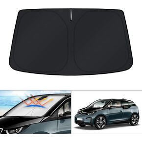 KUST Windshield Sun Shade for BMW i3 2014-2022 Window Sunshade Sun Visor Protector Foldable Blocks UV Rays Keep Your Car Cooler