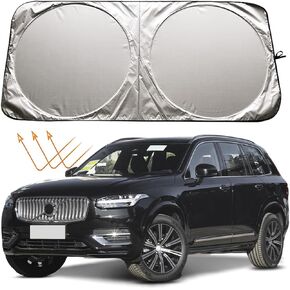 Car Windshield Sun Shade Sunshade for Volvo XC90/XC-90 2015-2024 XC60/XC-60 2010-2024 S60 2011-2024 XC40 2019-2021 2022 2023 2024 Accessories Car Front Window Sunshade Sun Visor Shield