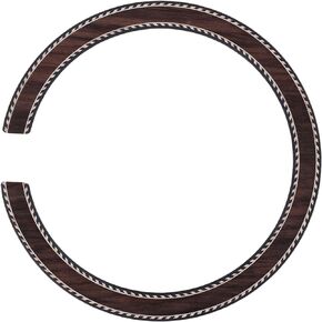 Acoustic Guitar Rosewood Rosette Soundhole Replacement for B-23 Classical Parts Wood Color 110x12x0.8mm