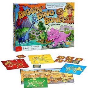 Continuum Games - Digging Dino Bones Board Game, Kids Aged 4 & Up