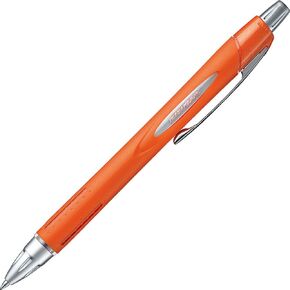 Jeststream Alpha-Gel Grip, 0.7mm Ballpoint Pen, Orange Silver Body (SXN25007M.4)