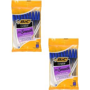 BIC 751766084321 Cristal Xtra Smooth Pens Blue Medium Point. 20-Pack