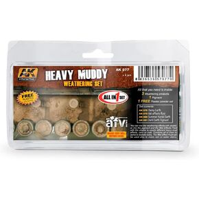 Heavy Muddy Enamel Paint Set (78, 79, 80, 81) AK Interactive