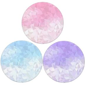 Universal Cell Phone Stand and Tablet Holder ( 3 Pack ) - Pink Blue Purple White Geometric in Saudi Arabia