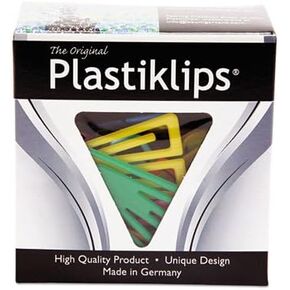 Plastiklips Paper Clips, Extra Large, Assorted Colors, 50/Box