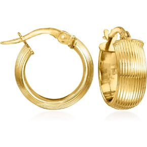 Ross-Simons Italian 14kt Yellow Gold Huggie Hoop Earrings