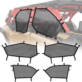 StarknightMT X3 Max Window Net, Maverick X3 Side Windows Compatible with Can Am Maverick X3 Max 2017 2018 2019 2020 20212022 2023 Set of 4
