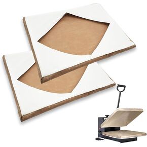Set of 2 Heat Press Platen Wrap Cover, Non-Stick High Temperature Resistant Teflon Protector for Protecting Sublimation Heat Pressing Machine Plate from Residue, Inks, Adhesives (2 Pack 16x20inch) in Saudi Arabia