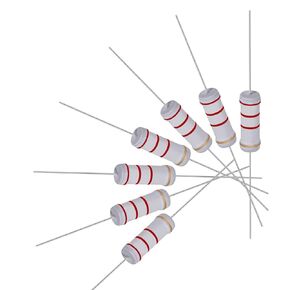 uxcell 20Pcs 2.2K Ohm Resistor, 3W 5% Tolerance Metal Oxide Film Resistors, Lead, Flame Proof for DIY Electronic Projects and Experiments