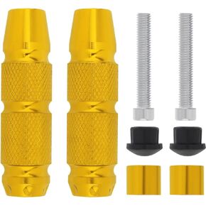 2pcs CNC M6 Front Fender Frame Sliders, Anti Crash Protector for Yamaha Honda Suzuki (Blue)