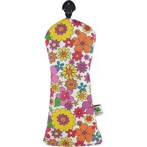 Limited Edition Flower Pattern Hybrid Headcover - Tour Quality Golf Club Cover - Style and Customize Your Golf Bag