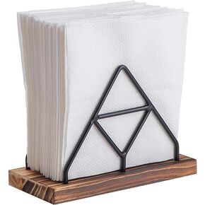Napkin Holder for Table, Napkin Dispenser with Black Metal Wire for Modern Farmhouse Decor Restaurant Kitchen Decor
