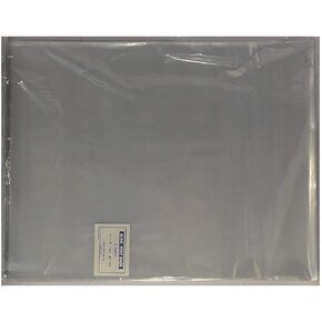 100-12 x 15" Poly Clear Plastic T-Shirt/Apparel Bags 1 Mil 2" Back Flap Lock (5 Pack)