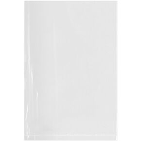 Plymor Flat Open Clear Plastic Poly Bags, 4 Mil, 4" x 6" (Pack of 100)