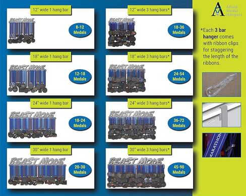 وضع الوحش - المزيد من خيارات الحجم - حامل عرض حامل الميدالية in Kuwait