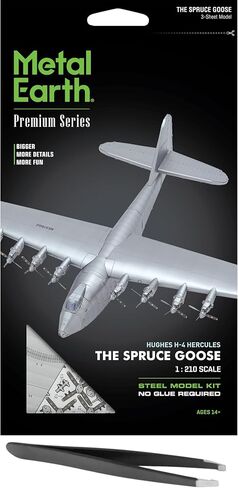 مجموعة نماذج معدنية ثلاثية الأبعاد من Fascinations Metal Earth Premium Series Hughes H-4 Hercules Spruce Goose مع ملاقط in Saudi Arabia