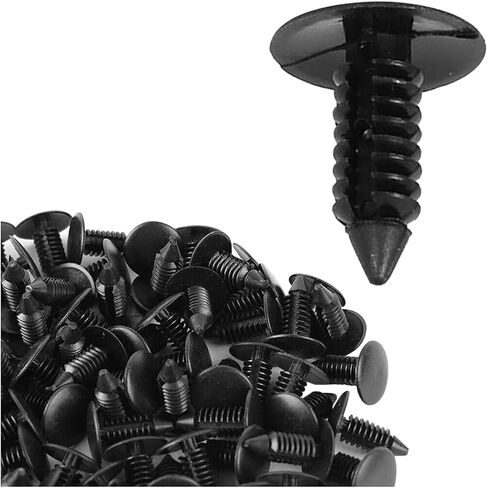 200 Pcs Bumper Clips, Plastic Trim Boot Rivets Clip, 7mm Hole Push Retainer Kit, Fender Shield Fasteners, Automotive Body Clips, Auto Accessories Compatible with GM and More in Saudi Arabia