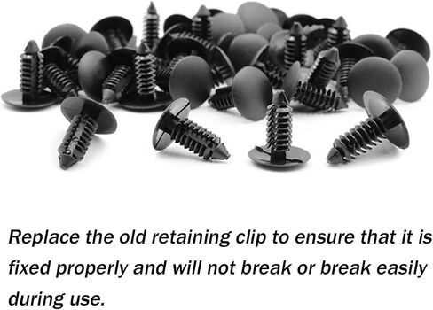 200 Pcs Bumper Clips, Plastic Trim Boot Rivets Clip, 7mm Hole Push Retainer Kit, Fender Shield Fasteners, Automotive Body Clips, Auto Accessories Compatible with GM and More in Saudi Arabia