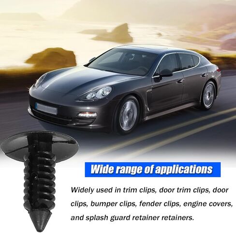 200 Pcs Bumper Clips, Plastic Trim Boot Rivets Clip, 7mm Hole Push Retainer Kit, Fender Shield Fasteners, Automotive Body Clips, Auto Accessories Compatible with GM and More in Saudi Arabia