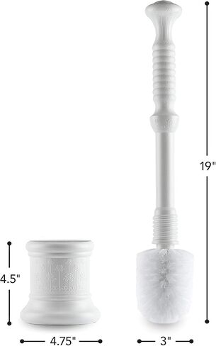 طقم الحمام ماستر بلانجر، مكبس المرحاض وفرشاة المرحاض مع دلاء، أبيض in Kuwait