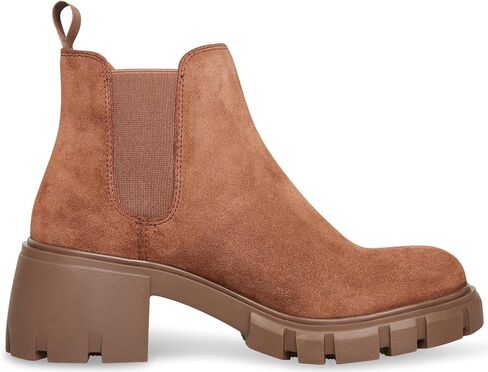Steve Madden Women's Howler Ankle Boot, Taupe Suede, 7.5 W US in Saudi Arabia