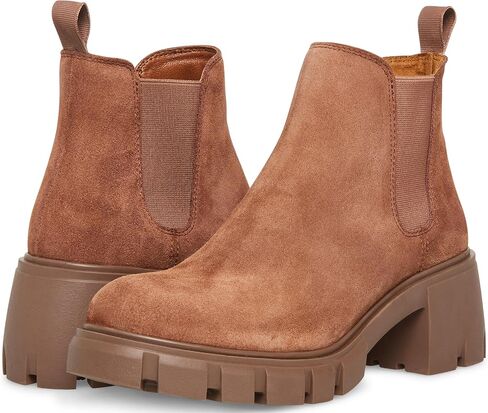 Steve Madden Women's Howler Ankle Boot, Taupe Suede, 7.5 W US in Saudi Arabia