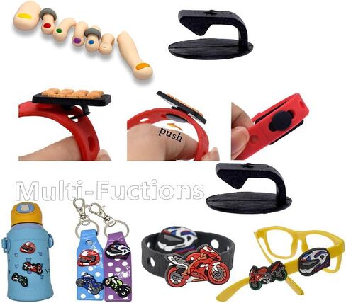 7Pcs Goth Charms Horror Croc Charms for Adults Men,Funny Croc Charms for Boys,Teens,DIY Unique Shoe Decoration Charms for Halloween, Carnival in Saudi Arabia